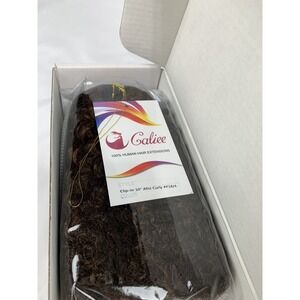 Caliee 10" Afro Kinky Curly Clip in #P1B/4Piano Dark to Brown Color 7pc